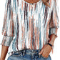 🏖️Women Dressy Casual 3/4 Length Sleeve Blouses with Smocked Cuffs