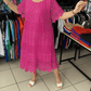 👗Plus - Size Friendly!  Solid Color Lace Dress 🔥 | Short Sleeve