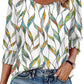 🏖️Women Dressy Casual 3/4 Length Sleeve Blouses with Smocked Cuffs