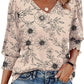 🏖️Women Dressy Casual 3/4 Length Sleeve Blouses with Smocked Cuffs