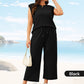 🔥2025 New Women's  Sleeveless Top & Wide-Leg Pants 2-Piece Set