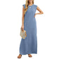 🌟 High-end iron-free! Women's loose slit skirt, free to drape and show temperament~