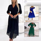 🌈2025 Trending Colors! V-neck chiffon fairy dress 👗