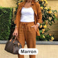 🎉Women's Cotton Linen Long Sleeve Blouse & Pants Set