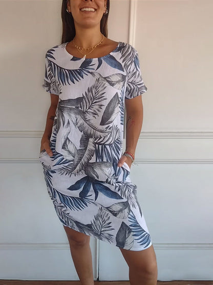 🌸Summer Specials🌸 Casual Printed Dress with Pockets