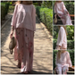 🌸Spring Specials🌸 Solid Tops ＆ Floral Wide-Leg Pants (2-Piece Set)🔥