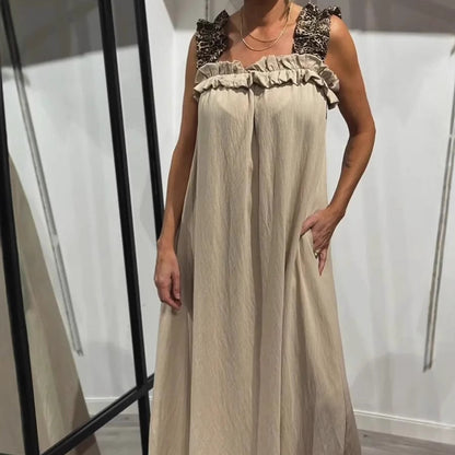 ☄️NEW HOT SALE🎉Women's Casual Sleeveless Maxi Dress with Pockets