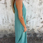 💞Women's Casual Loose Cotton-Linen Blend Jumpsuit with Pockets and Adjustable Straps