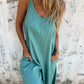 💞Women's Casual Loose Cotton-Linen Blend Jumpsuit with Pockets and Adjustable Straps
