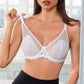💜Mermaid Scales Lace with Steel Ring Push-up Full Coverage Bra