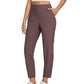 🔥Women's Elastic High-Waist Pants - Secure Pockets, Slim Fit, UK Sizes