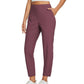 🔥Women's Elastic High-Waist Pants - Secure Pockets, Slim Fit, UK Sizes