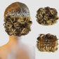 Short Messy Curly Hair Bun Extension