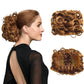 Short Messy Curly Hair Bun Extension