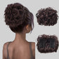 Short Messy Curly Hair Bun Extension