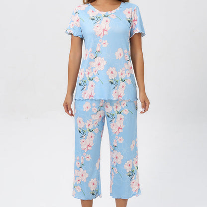 Women's Printed Top & Pants Sleepwear Set