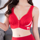 Front Snap Button Breathable Skin-Friendly Push-Up Bra