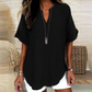 💝✨Fashion Loose Solid Color Short Sleeve Top