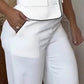 Women's One Shoulder Vest & Wide Leg Pants Set