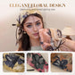 Sweet Floral Wide Brim Bow Hairband