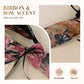 Sweet Floral Wide Brim Bow Hairband