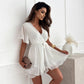 Elegant V-Neck Flowy Dress