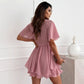 Elegant V-Neck Flowy Dress