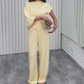 Women’s Asymmetrical Top Pants 2-Piece Set