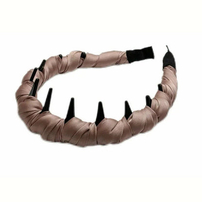 Anti-Slip Teeth Headband - Soft Wrapped for Effortless Styling