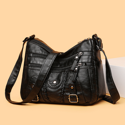 Stylish PU Leather Crossbody Bag